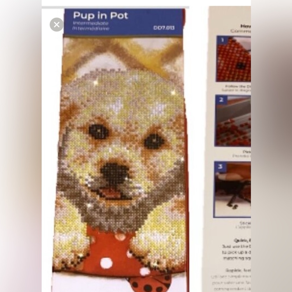 Diamond Dotz Pup in Pot Facet Art Kit Dog